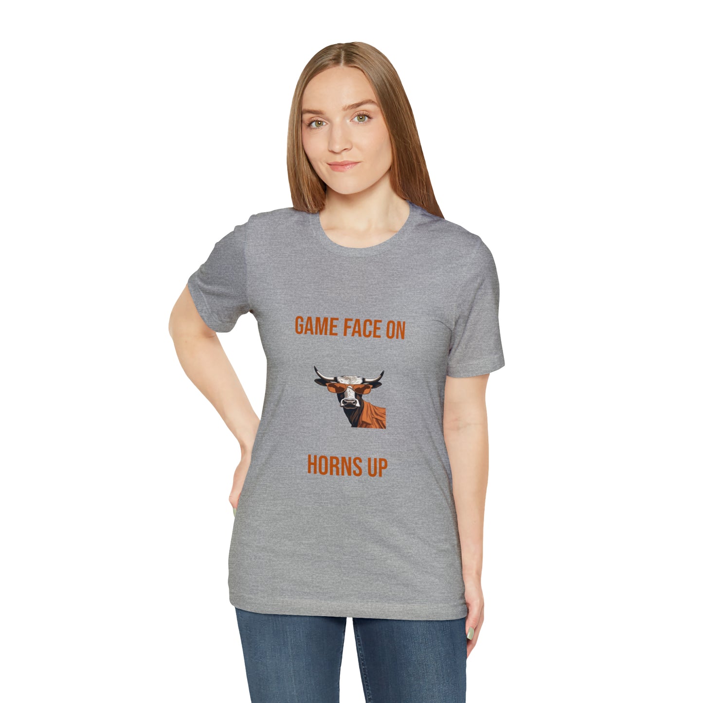 Texas - Game Face On - Unisex Jersey Short Sleeve Tee