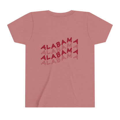 Alabama - Smiley Face - Youth Short Sleeve Tee