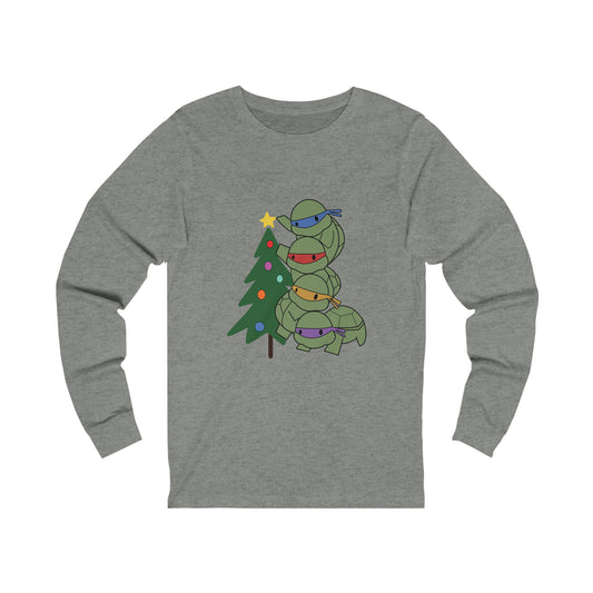 Turtles and Tree - Unisex Jersey Long Sleeve Tee