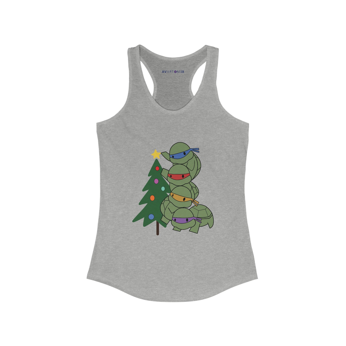 Turtles and Tree - Women's Ideal Racerback Tank