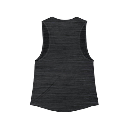 Austin - ACL - Sunset - Women's Flowy Scoop Muscle Tank (Black Text)