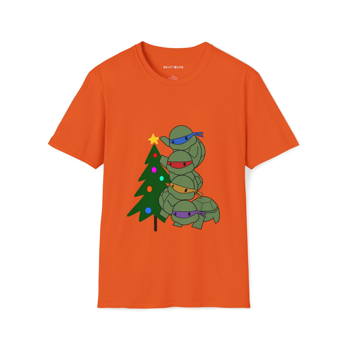 Turtles and Tree - Unisex Softstyle T-Shirt