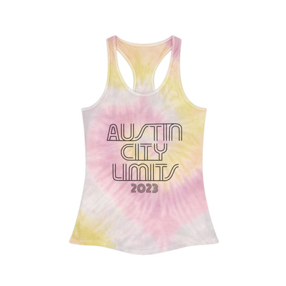 Austin - ACL - Tie Dye Racerback Tank Top Cotton Candy