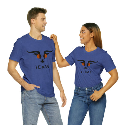 Texas - Longhorn Sunglasses - Unisex Jersey Short Sleeve Tee