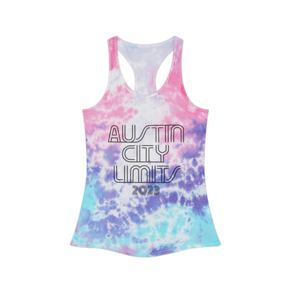 Austin - ACL - Tie Dye Racerback Tank Top Lagoon