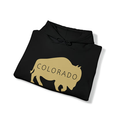 Colorado - Buffalo Silhouette - Unisex Heavy Blend™ Hooded Sweatshirt