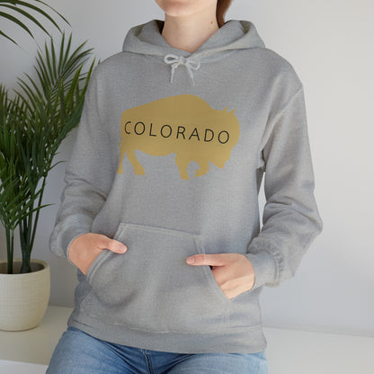 Colorado - Buffalo Silhouette - Unisex Heavy Blend™ Hooded Sweatshirt