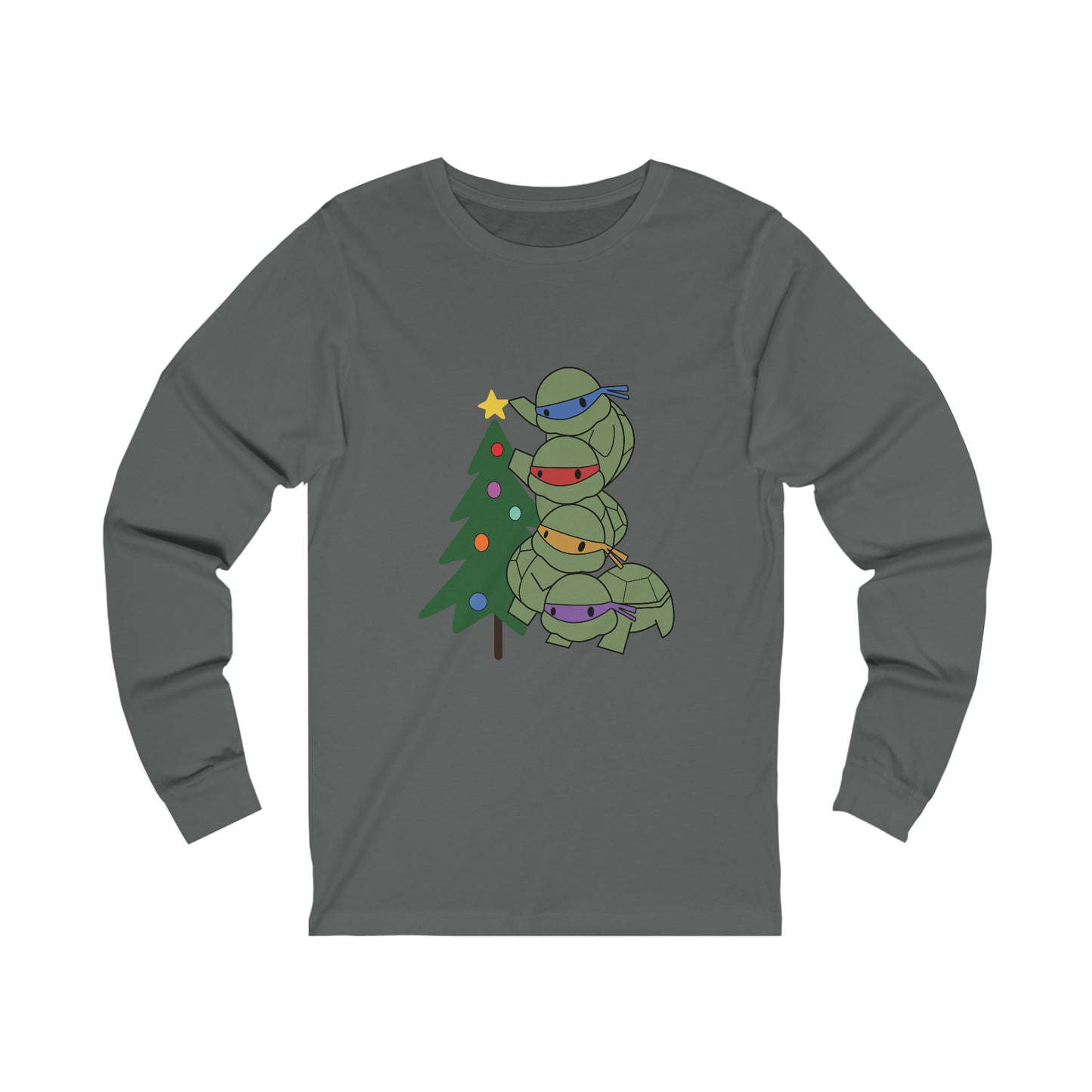 Turtles and Tree - Unisex Jersey Long Sleeve Tee