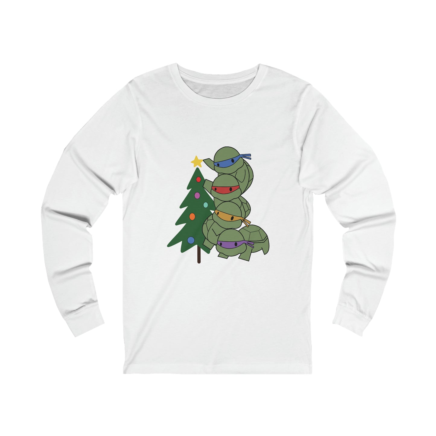 Turtles and Tree - Unisex Jersey Long Sleeve Tee