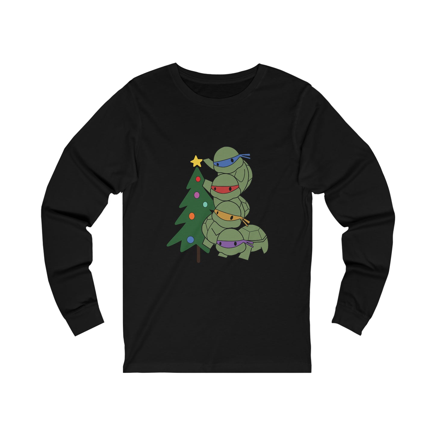 Turtles and Tree - Unisex Jersey Long Sleeve Tee