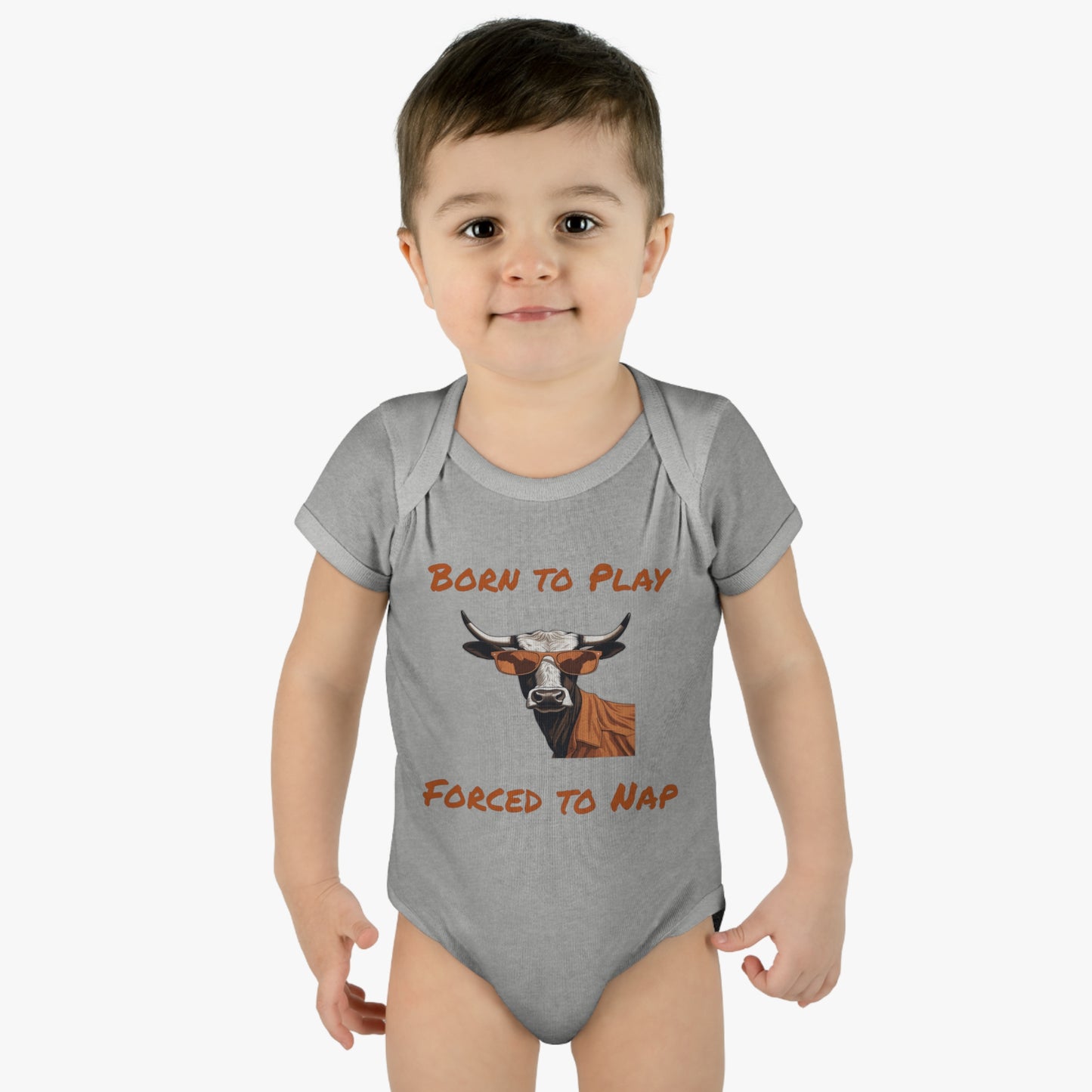 Texas - Born to Play - Infant Baby Rib Bodysuit