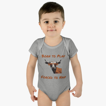 Texas - Born to Play - Infant Baby Rib Bodysuit