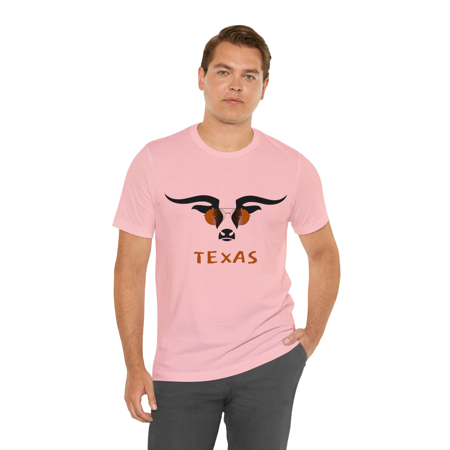 Texas - Longhorn Sunglasses - Unisex Jersey Short Sleeve Tee