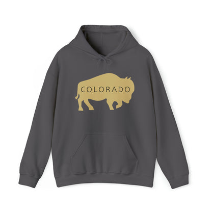 Colorado - Buffalo Silhouette - Unisex Heavy Blend™ Hooded Sweatshirt