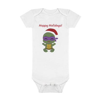 Happy Holiday - Turtle - Onesie® Organic Baby Bodysuit