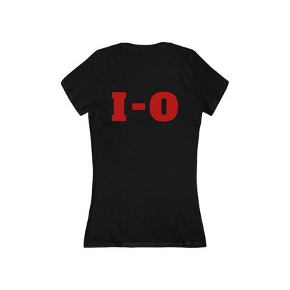 Ohio - Women's Jersey Short Sleeve Deep V-Neck Tee