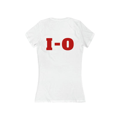 Ohio - Women's Jersey Short Sleeve Deep V-Neck Tee