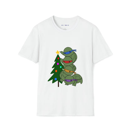 Turtles and Tree - Unisex Softstyle T-Shirt