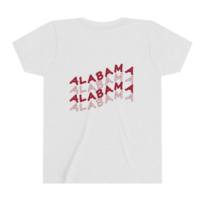 Alabama - Smiley Face - Youth Short Sleeve Tee