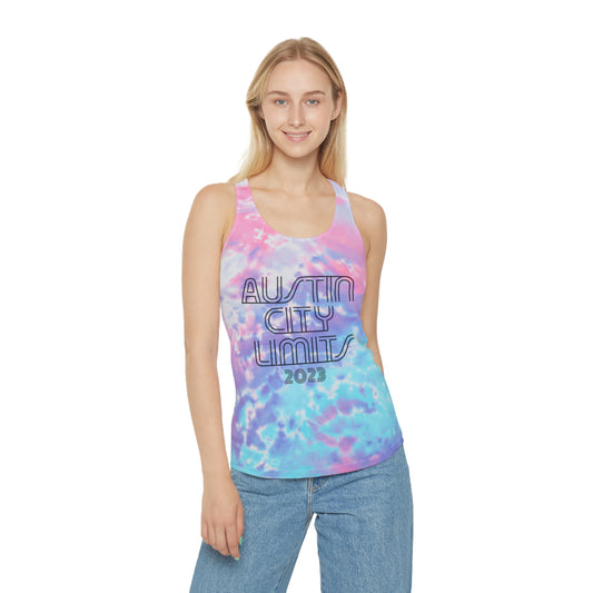 Austin - ACL - Tie Dye Racerback Tank Top Cotton Candy