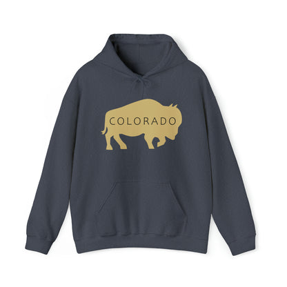 Colorado - Buffalo Silhouette - Unisex Heavy Blend™ Hooded Sweatshirt