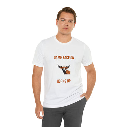 Texas - Game Face On - Unisex Jersey Short Sleeve Tee