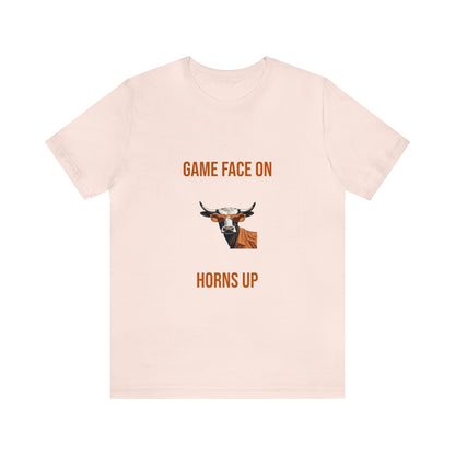 Texas - Game Face On - Unisex Jersey Short Sleeve Tee