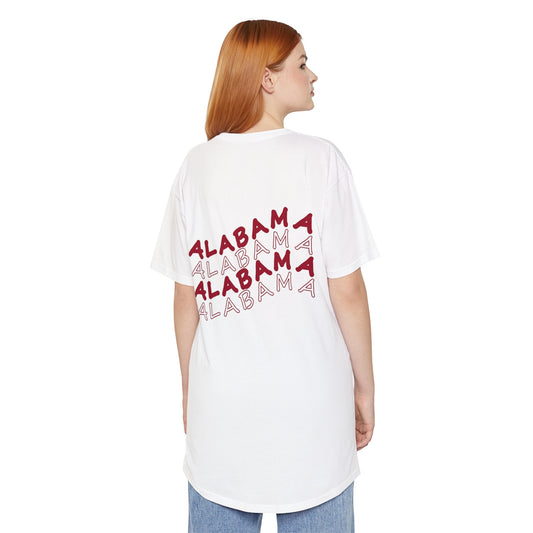 Alabama - Smiley Face - Unisex Long Body Urban Tee