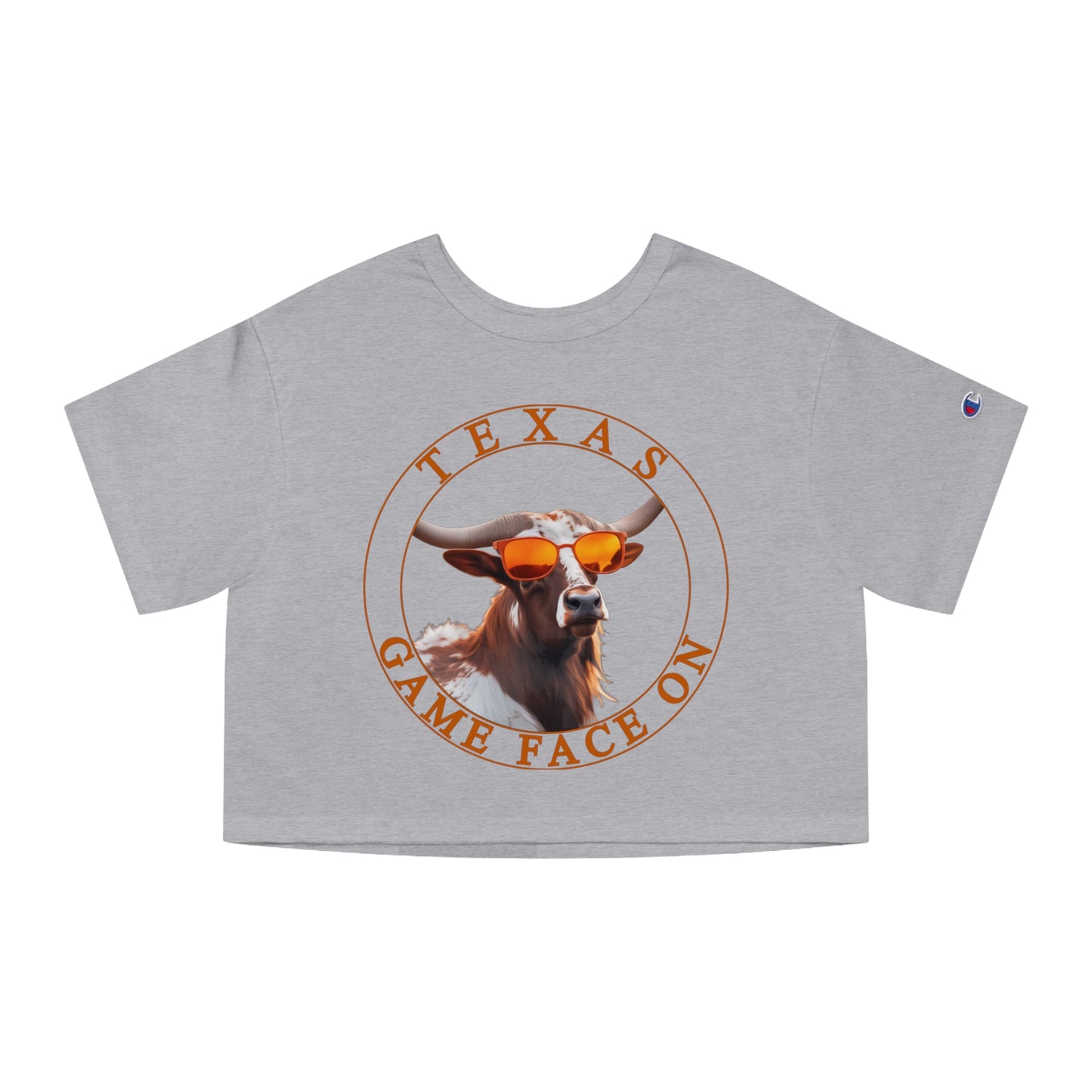 Texas - Game Face On - Women's Heritage Cropped T-Shirt