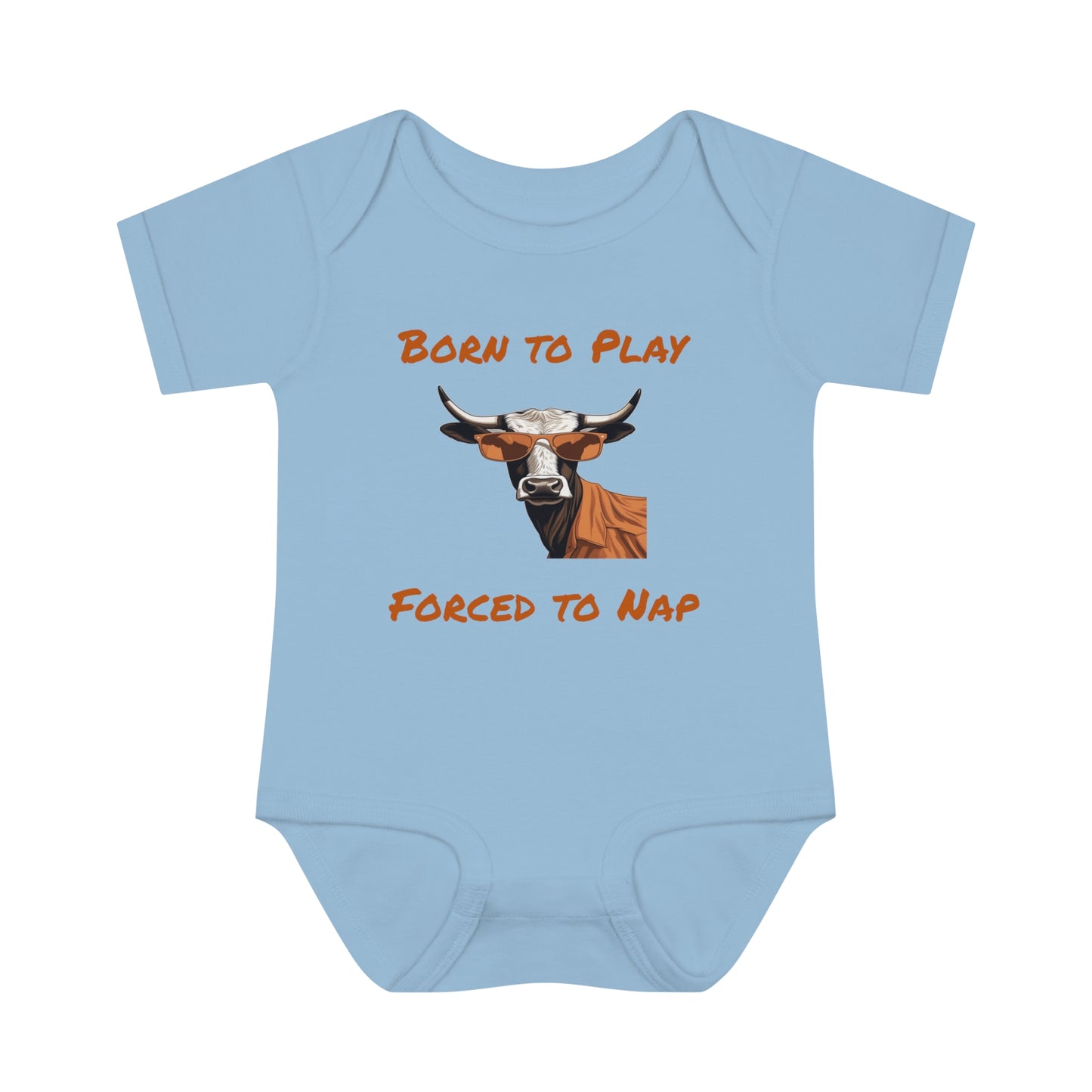 Texas - Born to Play - Infant Baby Rib Bodysuit