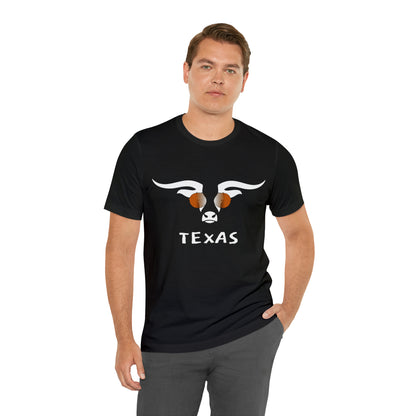 Texas - Longhorn Sunglasses - Unisex Jersey Short Sleeve Tee