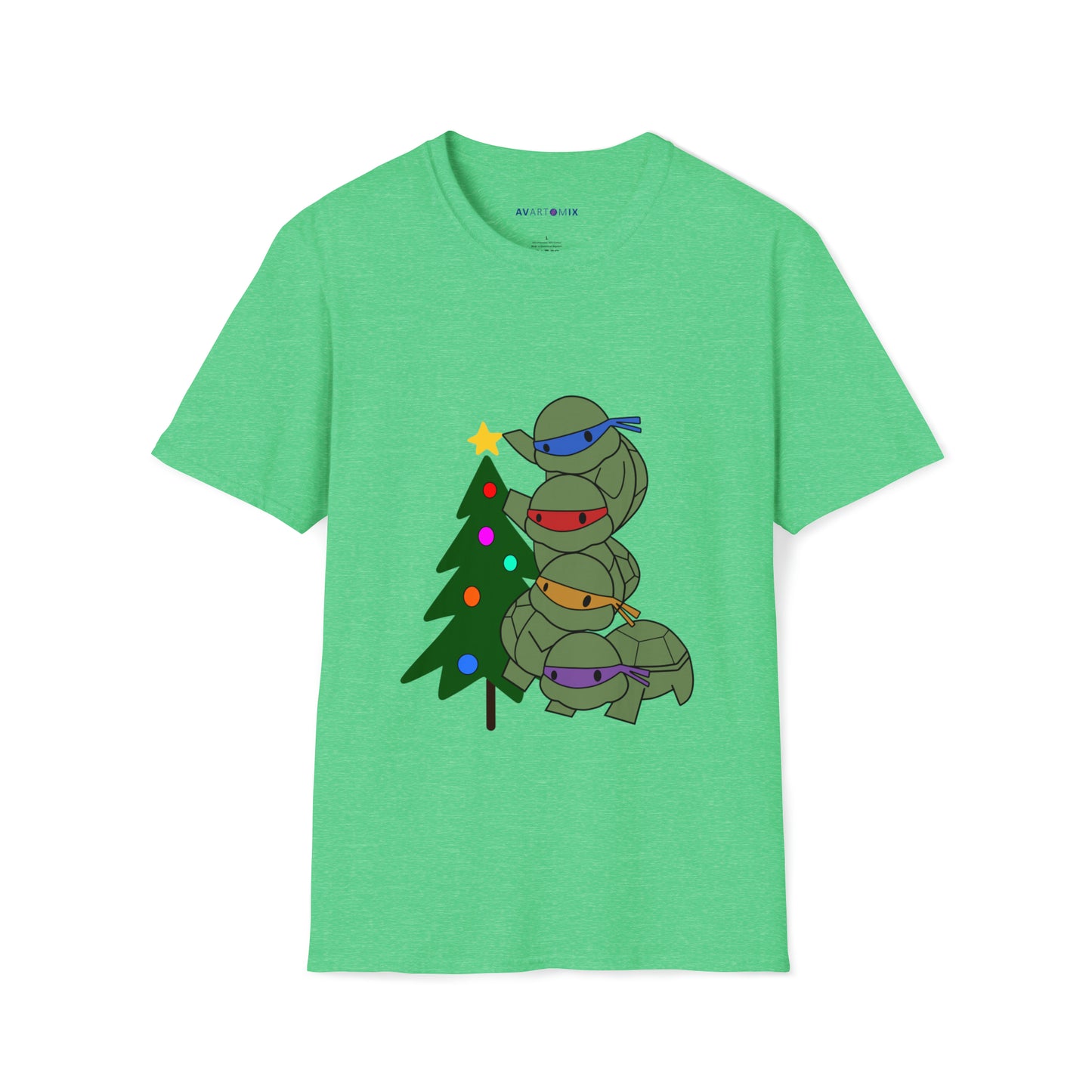 Turtles and Tree - Unisex Softstyle T-Shirt