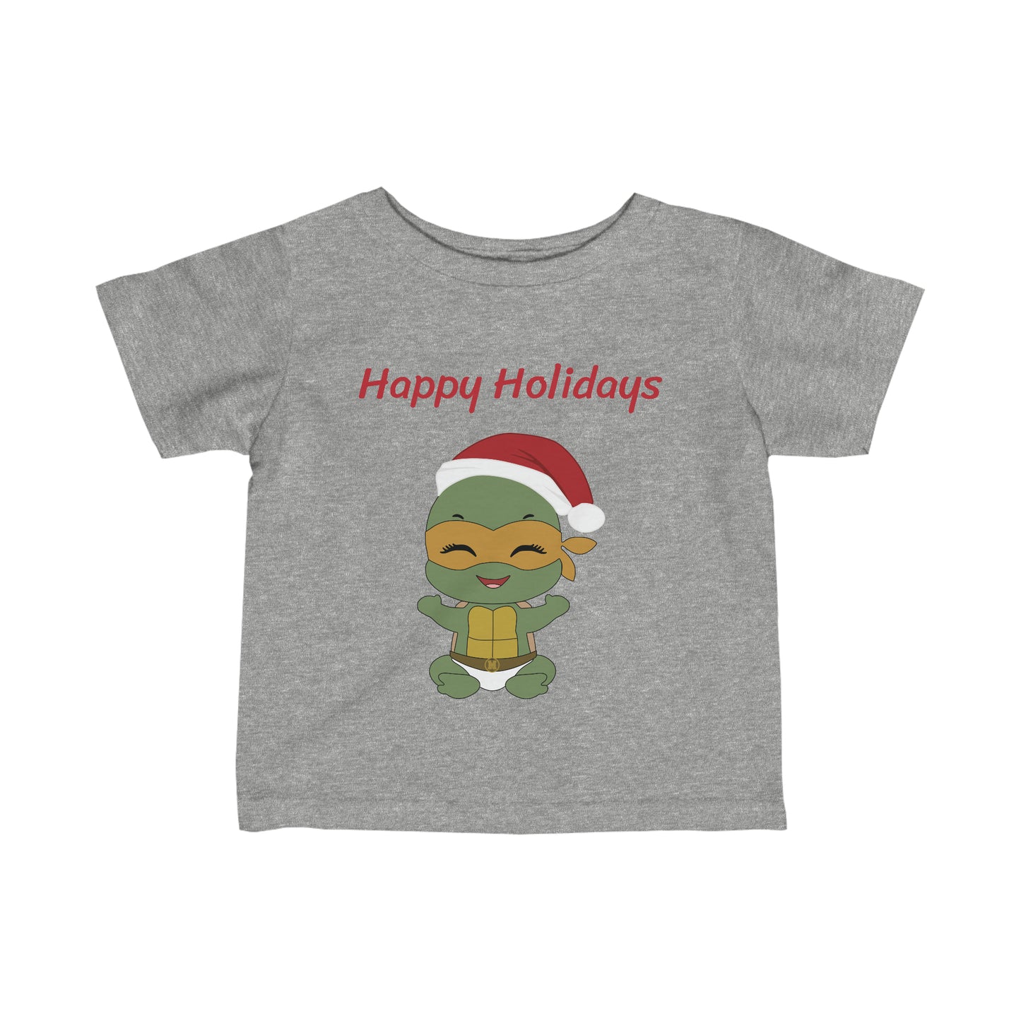 Happy Holidays - Michaelangelo - Infant Fine Jersey Tee