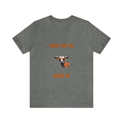 Texas - Game Face On - Unisex Jersey Short Sleeve Tee