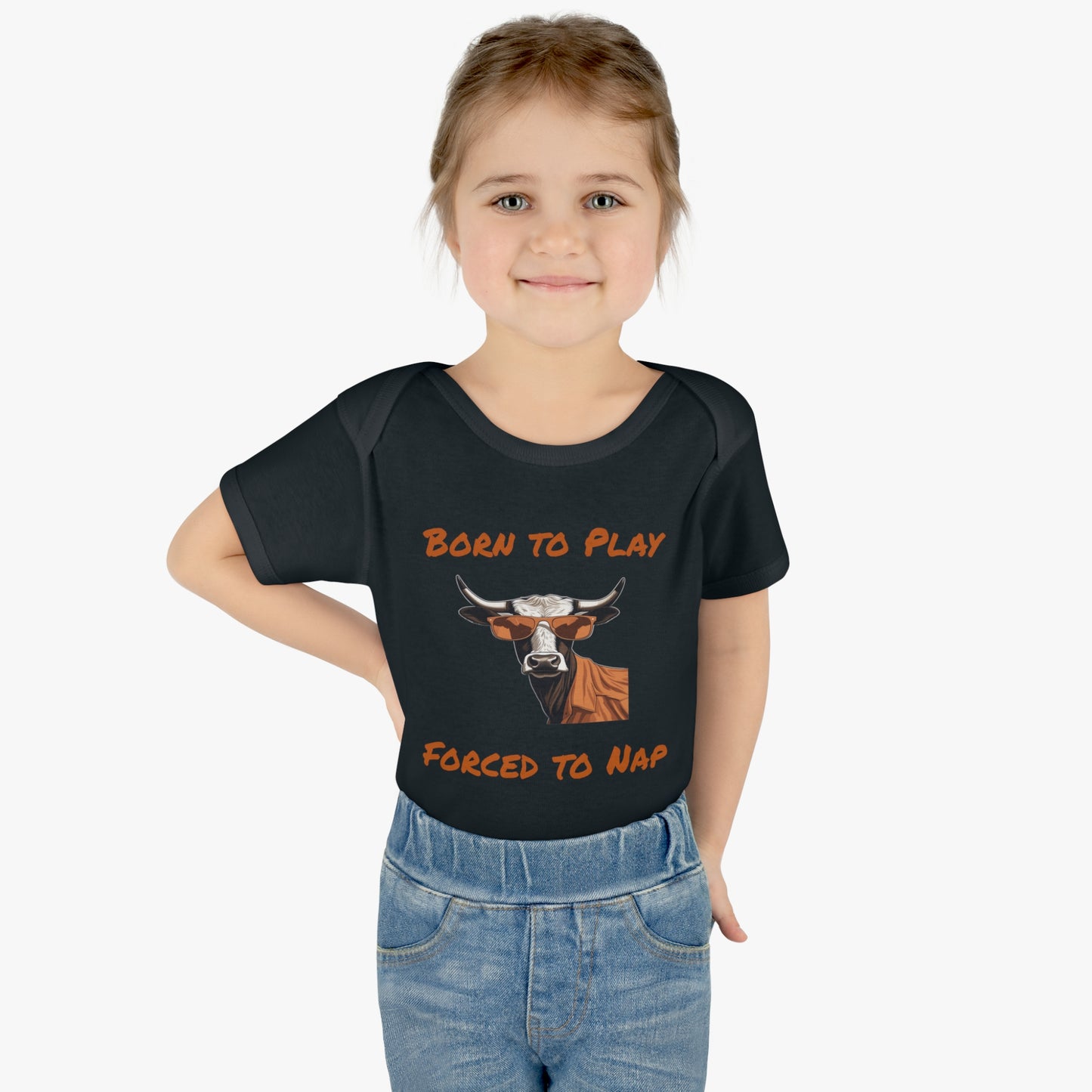 Texas - Born to Play - Infant Baby Rib Bodysuit