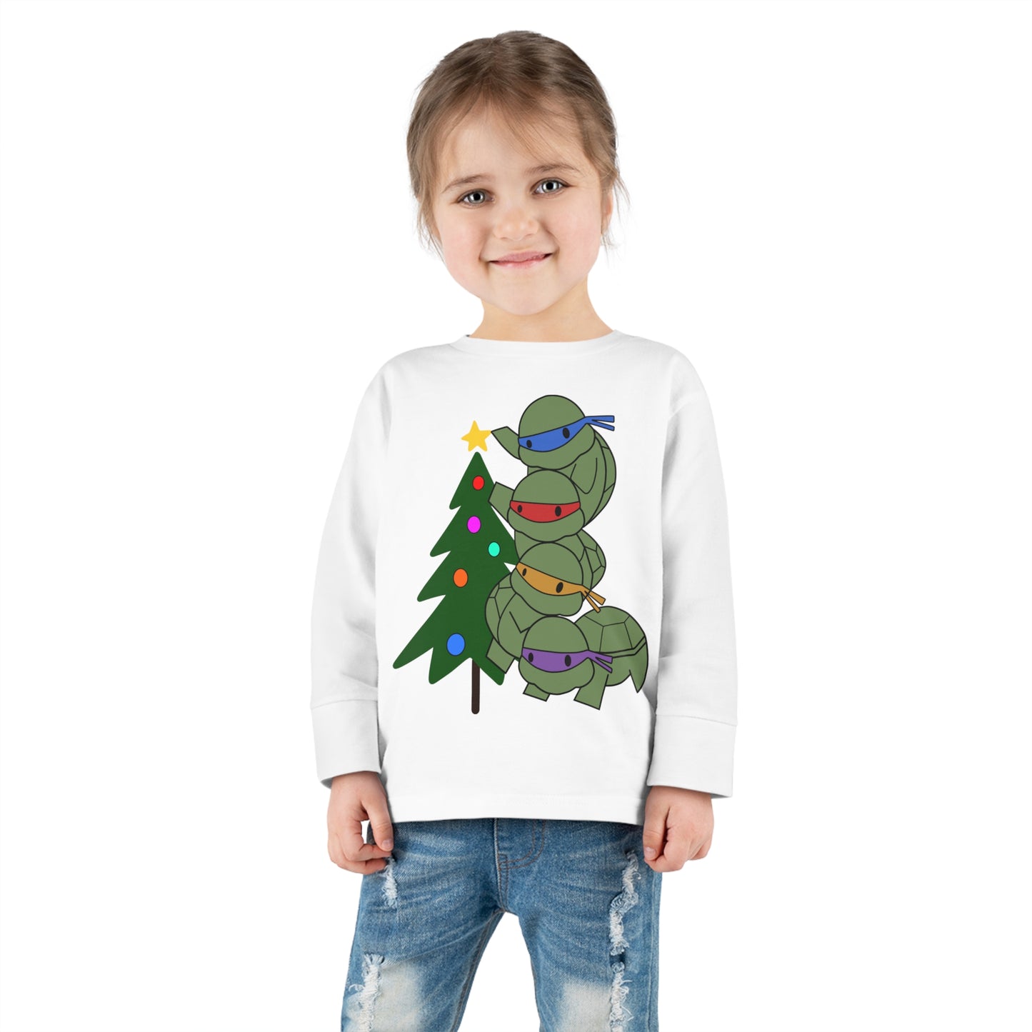 Turtles and Tree - Toddler Long Sleeve Tee