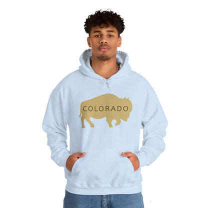 Colorado - Buffalo Silhouette - Unisex Heavy Blend™ Hooded Sweatshirt