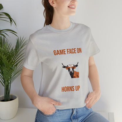 Texas - Game Face On - Unisex Jersey Short Sleeve Tee