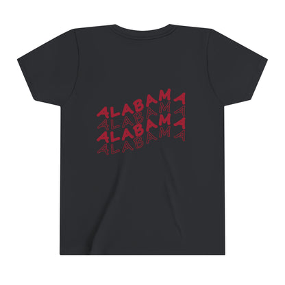 Alabama - Smiley Face - Youth Short Sleeve Tee