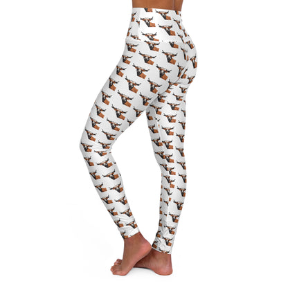 Texas - Longhorns - High Waisted Yoga Leggings