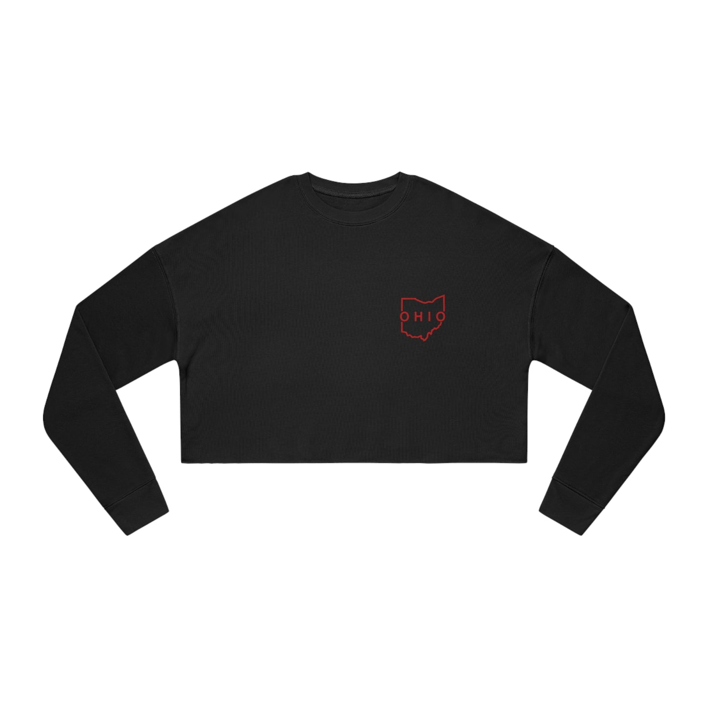 Ohio - State Outline - Women's Cropped Sweatshirt