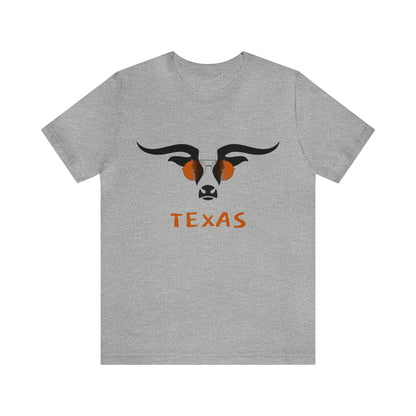 Texas - Longhorn Sunglasses - Unisex Jersey Short Sleeve Tee