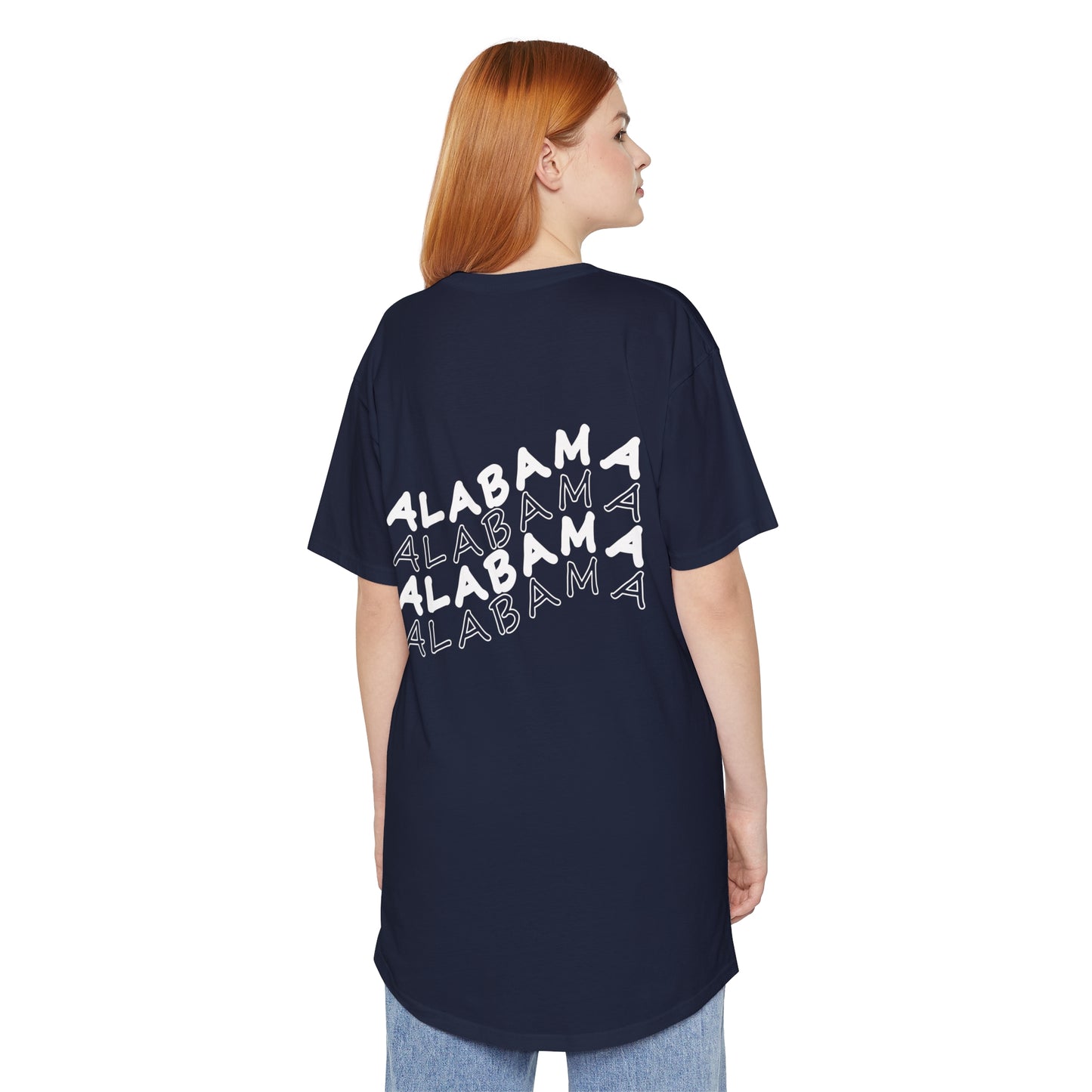 Alabama - Smiley Face - Unisex Long Body Urban Tee