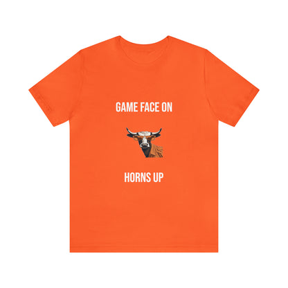 Texas - Game Face On - Unisex Jersey Short Sleeve Tee