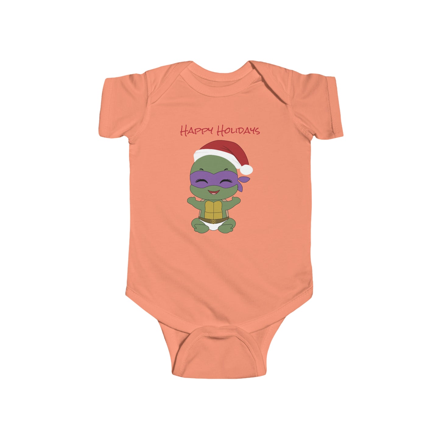 Happy Holiday - Turtle - Infant Fine Jersey Bodysuit