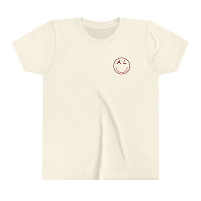 Alabama - Smiley Face - Youth Short Sleeve Tee