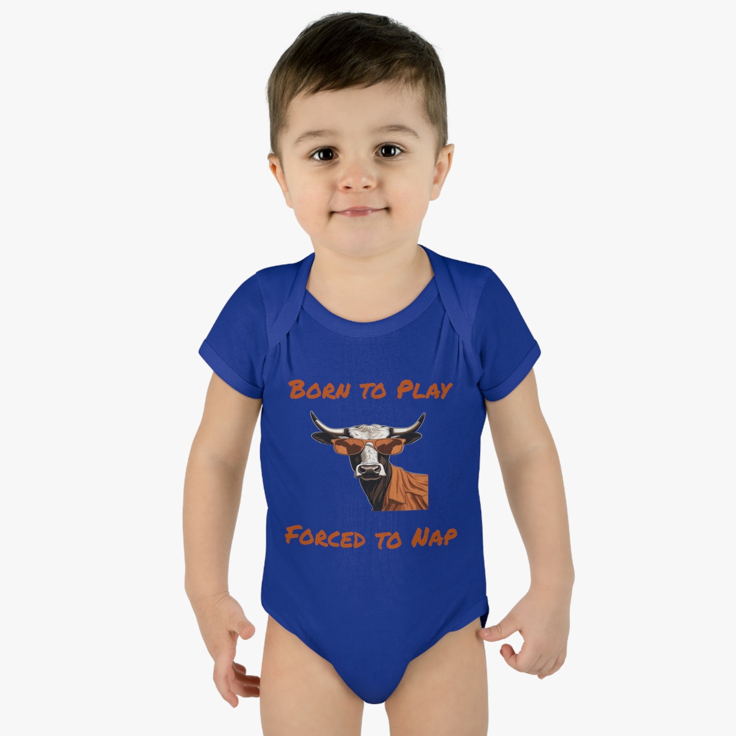 Texas - Born to Play - Infant Baby Rib Bodysuit