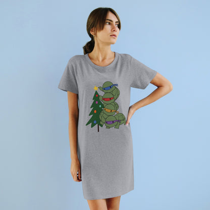 Turtles and Tree - Organic T-Shirt Dress