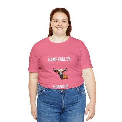 Texas - Game Face On - Unisex Jersey Short Sleeve Tee