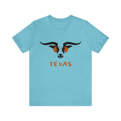 Texas - Longhorn Sunglasses - Unisex Jersey Short Sleeve Tee